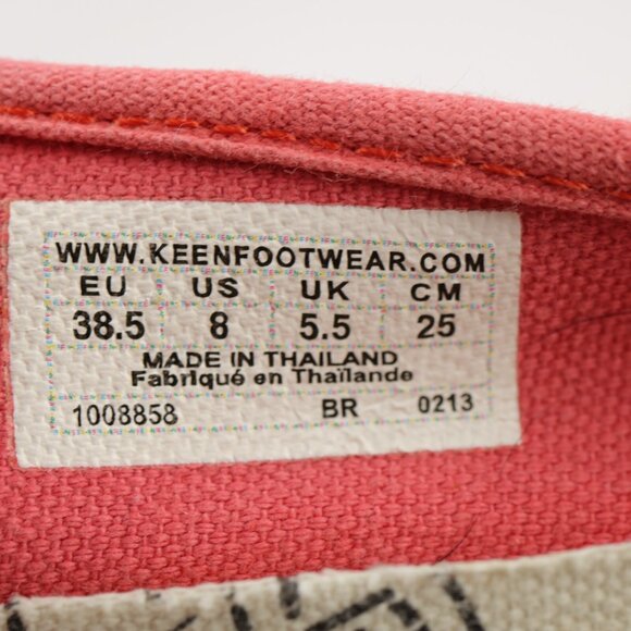 Keen Womens Maderas Slip On Shoe Size 8 Red Coral Sporty Flat Loafer Bumper Toe - Picture 11 of 12